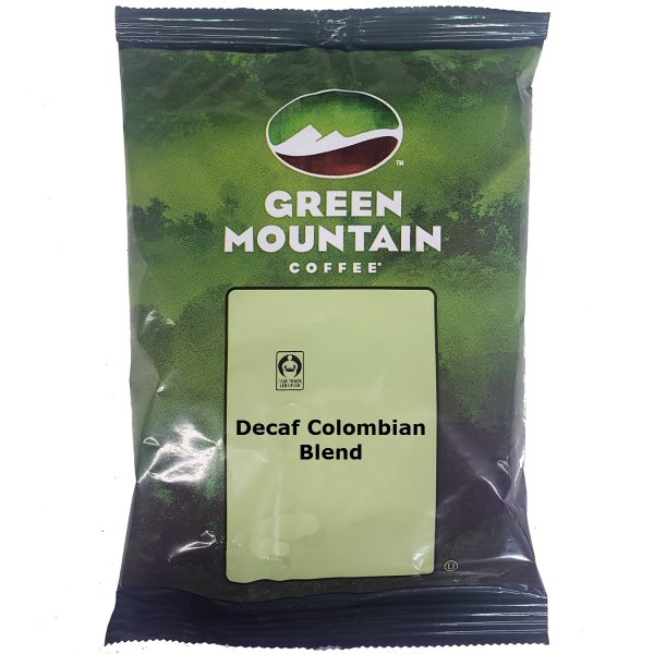 A bag of Green Mountain coffee blend that we offer in our office coffee service
